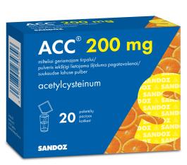 ACC 200 MG SUUKAUDNE LAHUSE PULBER 200MG 1ANNUST N20