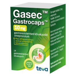 GASEC GASTROCAPS 10 MG GASTRORESIST KÕVAKAPS 10MG N14