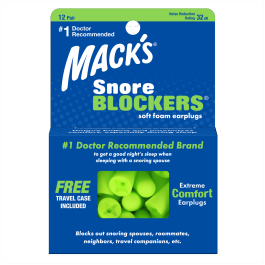 MACK'S SNORE BLOCKER KÕRVATROPID PEH.VAHUST 12PAARI