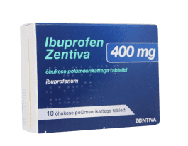 IBUPROFEN ZENTIVA ÕHUKESE  POLÜMEERKATTEGA TBL 400MG N10