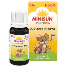 MINISUN JUNIOR VITAMIIN D TILGAD 10ML