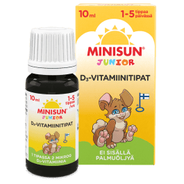 MINISUN JUNIOR VITAMIIN D TILGAD 10ML