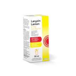 LARYXIN LEMON SUUÕÕNESPREI 2MG+0,5MG/1ML 30ML N1