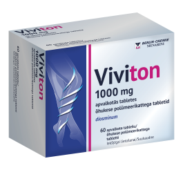 VIVITON ÕHUKESE POLÜMEERIKATTEGA TBL 1000MG N60