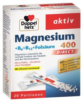 DOPPELHERZ AKTIV MG 400+B6+B12 +FOOLHAPE DIRECT GRAANULID N20