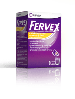FERVEX SUUKAUDNE LAHUSE GRAANULID 500MG+25MG+200MG N8