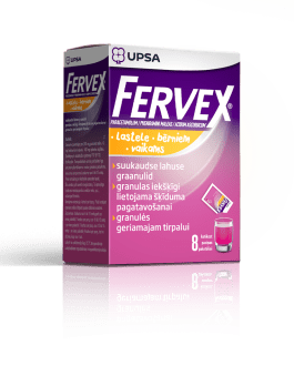 FERVEX SUUKAUDNE LAHUSE GRAANULID 280MG+10MG+100MG N8