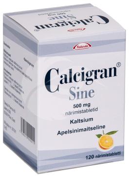 CALCIGRAN SINE NÄRIMISTABLETT 1250MG N120