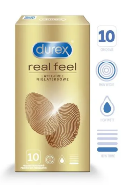 DUREX SENSUAL NO LATEX KONDOOMID 56MM N10