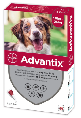 ADVANTIX TÄPILAHUS 500MG+100MG 1ML 2.5ML N1