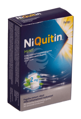 NIQUITIN MINT RAVIMNÄRIMISKUMM 2MG N30