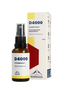 NORDAID  VITAMIIN D SUUKAUDNE SPREI 4000IU 100MCG 30ML