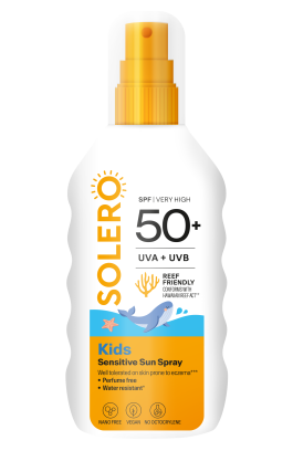 SOLERO PÄIKESEKAITSESPREI SPF50+ LASTELE 200ML