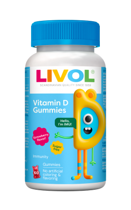 LIVOL VITAMIIN D KUMMIKARUD LASTELE N60