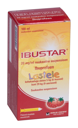 IBUSTAR SUUKAUDNE SUSPENSIOON ENSOON 100MG 5ML 100ML N1