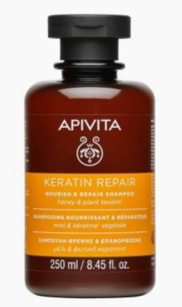 APIVITA SHAMPOON MEE/TAIMSE KERATIINIGA TAASTAV/TOITEV 250ML