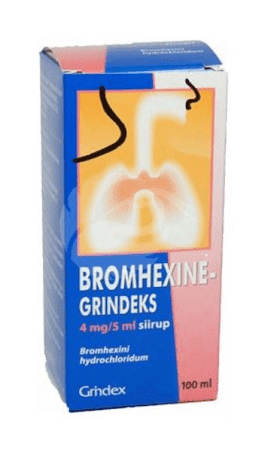 BROMHEXINE-GRINDEKS SIIRUP 0.8MG 1ML 100ML N1