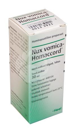 NUX VOMICA-HOMACCORD SUUKAUDSED TILGAD LAHUS 30ML N1