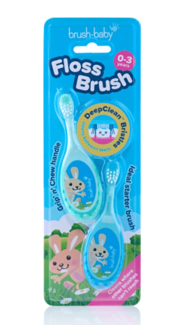 BRUSH-BABY HAMBAH.FLOSSBRUSH LASTELE (0-3A) N2