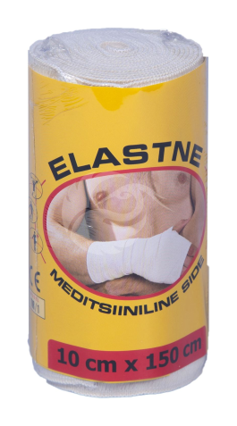 GUMTERAS MEDITSIINILINE ELASTIKSIDE 10X150CM KINNITUSKLAMBRIGA