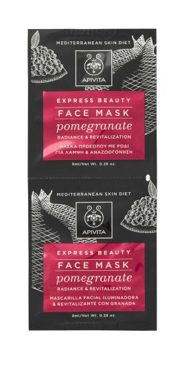 APIVITA EXPRESS NÄOMASK GRANAATÕUNAGA 8+8ML N1