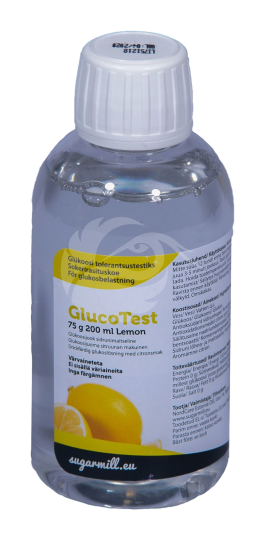 GLUCOTEST GLÜKOOSIJOOK LEMON VÄRVAINEVABA 75G 200ML