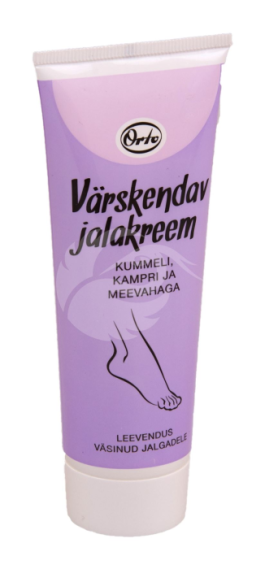 ORTO VÄRSKENDAV JALAKREEM KUMMEL,KAMPER,MEEVAHA 75ML
