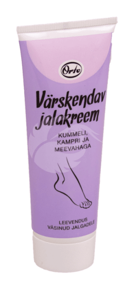 ORTO VÄRSKENDAV JALAKREEM KUMMEL,KAMPER,MEEVAHA 75ML