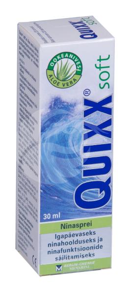 QUIXX SOFT NINASPREI ALOE VERA ISOTOONILINE 30ML