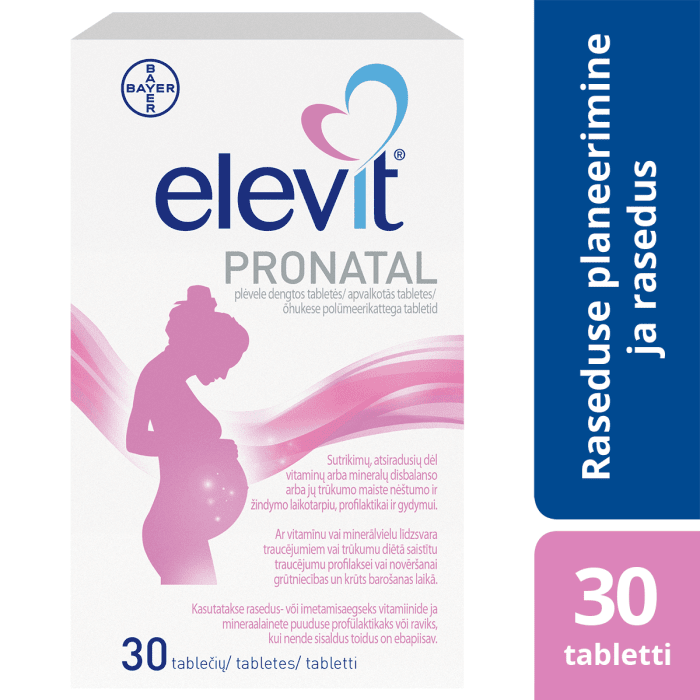 ELEVIT PRONATAL ÕHUKE POLÜMEERKATTEGA TBL N30