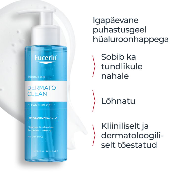 EUCERIN DERMATOCLEAN NÄOPUHASTUSGEEL 200ML