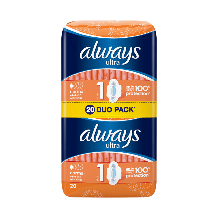 ALWAYS ULTRA HÜGIEENILINE SIDE NORMAL PLUS DUO N20