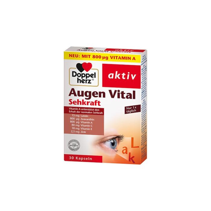 DOPPELHERZ AKTIV AUGEN VITAL KAPSLID N30