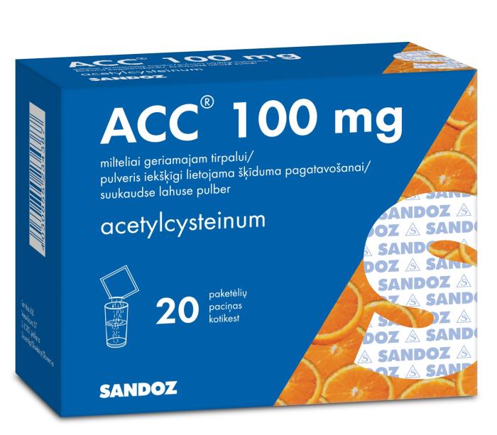 ACC 100 MG SUUKAUDNE LAHUSE PULBER 100MG 1ANNUST N20