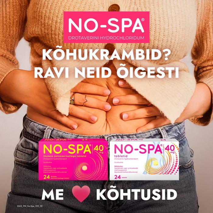 NO-SPA TBL 40MG N24
