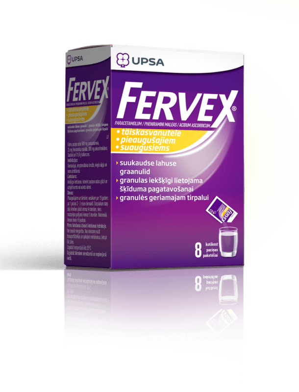 FERVEX SUUKAUDNE LAHUSE GRAANULID 500MG+25MG+200MG N8