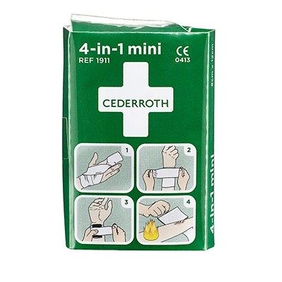 CEDERROTH 4IN1 ESMAABISIDE VÄIKE HAAVAPADJAGA STERIILNE