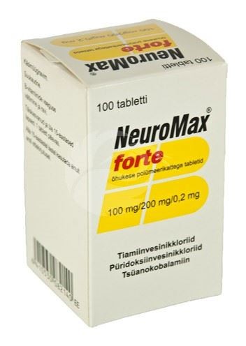 NEUROMAX FORTE ÕHUKE POLÜMEERKATTEGA TBL 100MG+200MG+0.2MG N100