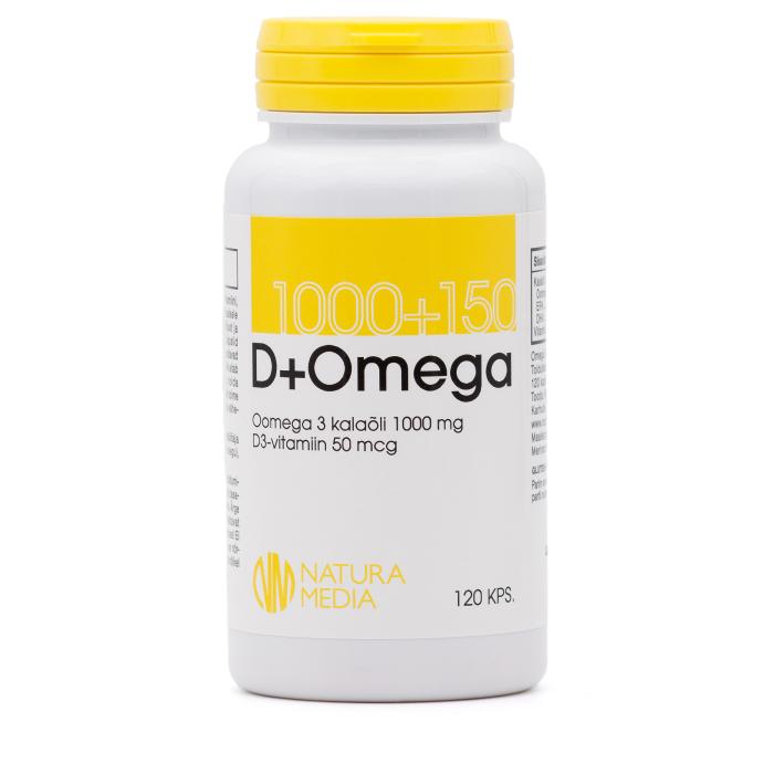 NM OMEGA-3 KALAÕLI 1000MG + VITAMIIN D 50MCG KAPSLID N120
