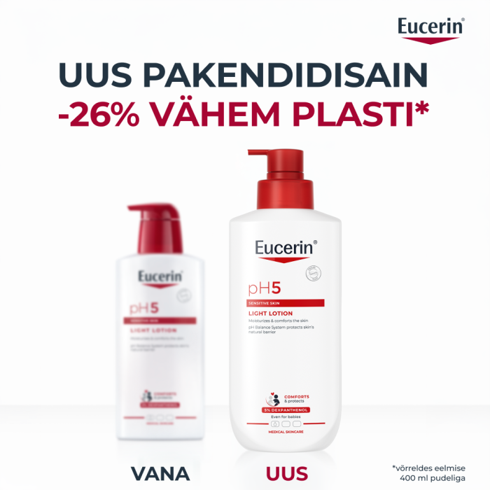 EUCERIN PH5 KERGE NIISUTAV IHUPIIM KUIVALE JA TUNDLIKULE NAHALE 400ML