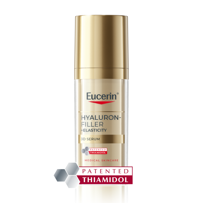 EUCERIN HYALURON-FILLER + ELASTICITY 3D SEERUM KÜPSELE NAHALE 30ML