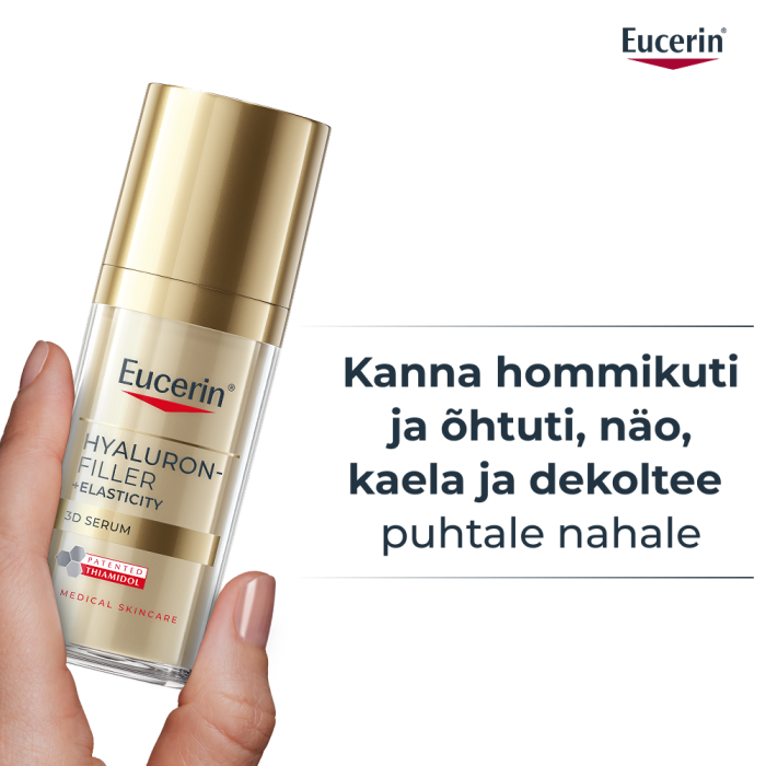 EUCERIN HYALURON-FILLER + ELASTICITY 3D SEERUM KÜPSELE NAHALE 30ML