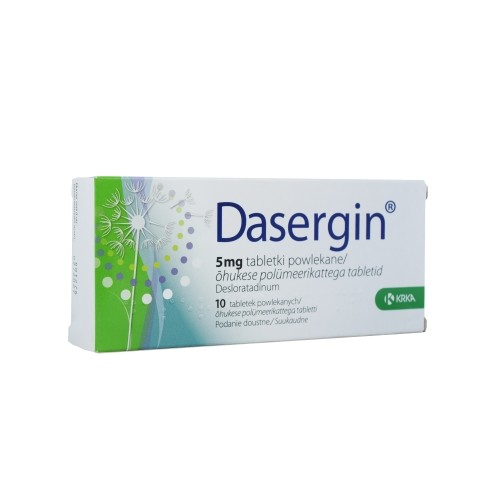 DASERGIN ÕHUKE POLÜMEERKATTEGA TBL 5MG N10