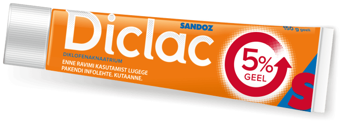 DICLAC 5% GEEL 50MG 1G 150G N1