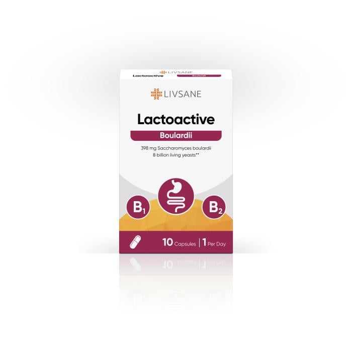 LIVSANE LACTOACTIVE BOULARDII KAPSLID N10