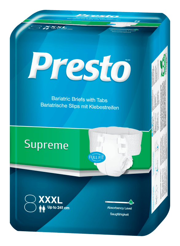 PRESTO SLIP PÜKSMÄHE SUPREME XXXL 2600ML N8
