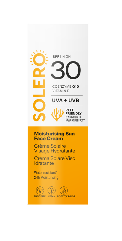 SOLERO PÄIKESEKAITSEKREEM SPF30 NÄOLE NIISUTAV 50ML