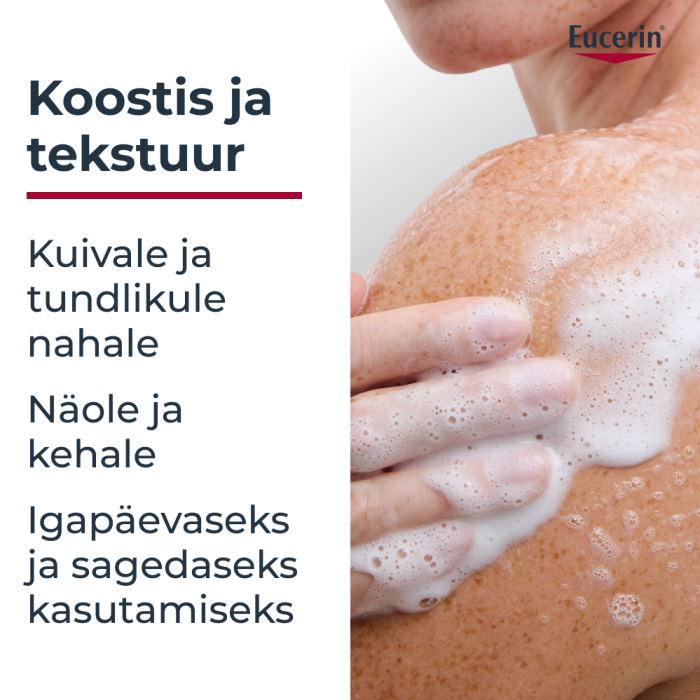 EUCERIN PH5 DUŠIGEEL-ÕLI KUIVALE JA TUNDLIKULE NAHALE 400ML