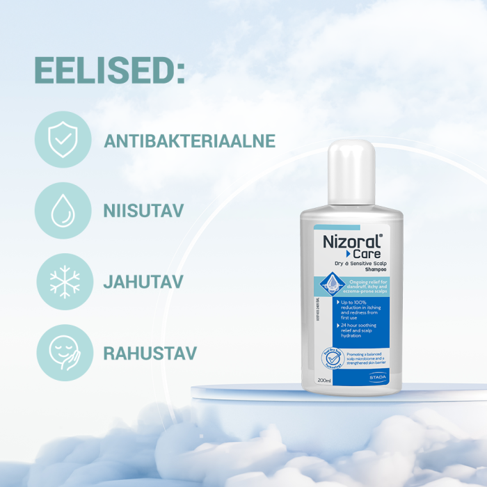 NIZORAL CARE ŠAMPOON KUIVALE/ TUNDLIKULE PEANAHALE 200ML