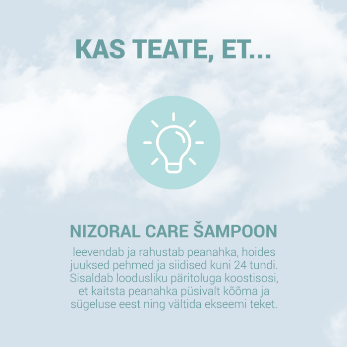 NIZORAL CARE ŠAMPOON KUIVALE/ TUNDLIKULE PEANAHALE 200ML